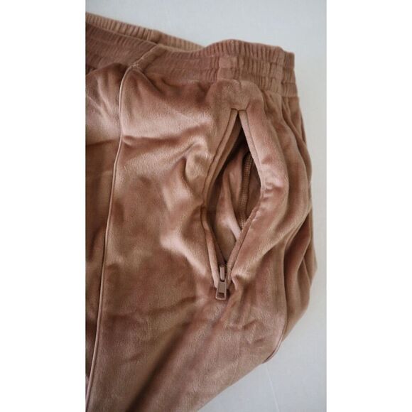 SKIMS AP-LEG-0887 Women Sz 4XL Sienna Brown Velour High Waist Oversized Joggers - Picture 7 of 12
